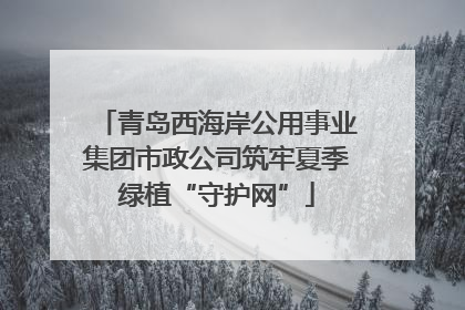 青岛西海岸公用事业集团市政公司筑牢夏季绿植“守护网”