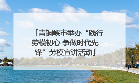 青铜峡市举办“践行劳模初心 争做时代先锋”劳模宣讲活动