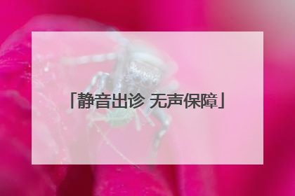 静音出诊 无声保障