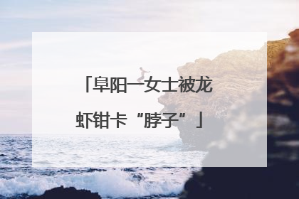 阜阳一女士被龙虾钳卡“脖子”