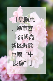 除隐患、净市容！淄博高新区拆除巨幅“牛皮癣”