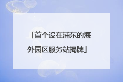首个设在浦东的海外园区服务站揭牌