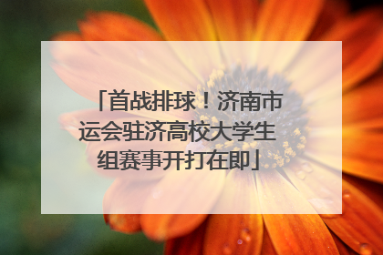 首战排球！济南市运会驻济高校大学生组赛事开打在即