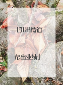驻出情谊 帮出业绩