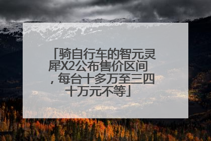 骑自行车的智元灵犀X2公布售价区间，每台十多万至三四十万元不等