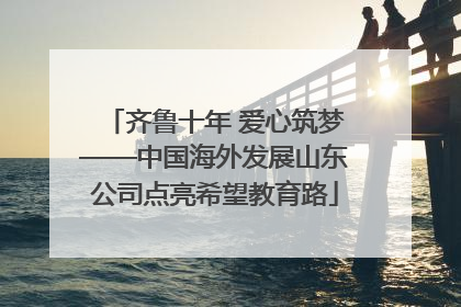 齐鲁十年 爱心筑梦——中国海外发展山东公司点亮希望教育路