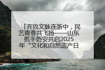 齐鲁文脉连浙中，民艺青春共飞扬——山东携手磐安共启2025年“文化和自然遗产日”系列活动