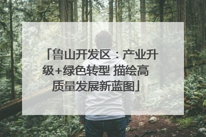 鲁山开发区：产业升级+绿色转型 描绘高质量发展新蓝图