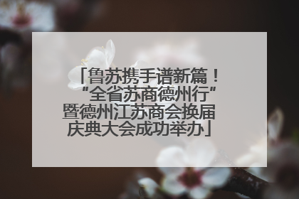 鲁苏携手谱新篇！“全省苏商德州行”暨德州江苏商会换届庆典大会成功举办