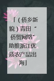 （侨乡新貌）青田“侨贸网络”助推浙江优质农产品出海