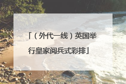 （外代一线）英国举行皇家阅兵式彩排