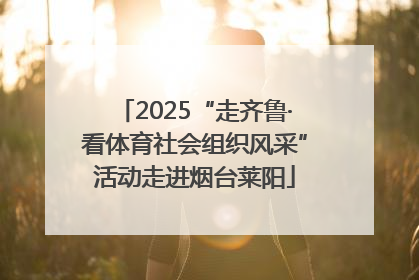 2025“走齐鲁·看体育社会组织风采”活动走进烟台莱阳