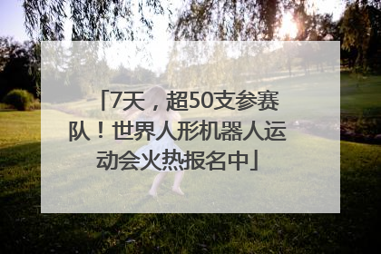 7天，超50支参赛队！世界人形机器人运动会火热报名中