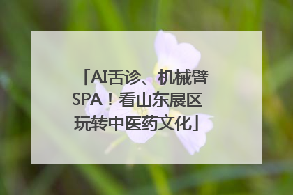 AI舌诊、机械臂SPA！看山东展区玩转中医药文化