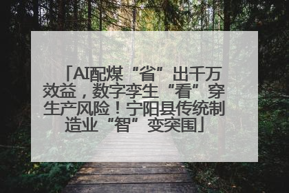 AI配煤“省”出千万效益，数字孪生“看”穿生产风险！宁阳县传统制造业“智”变突围